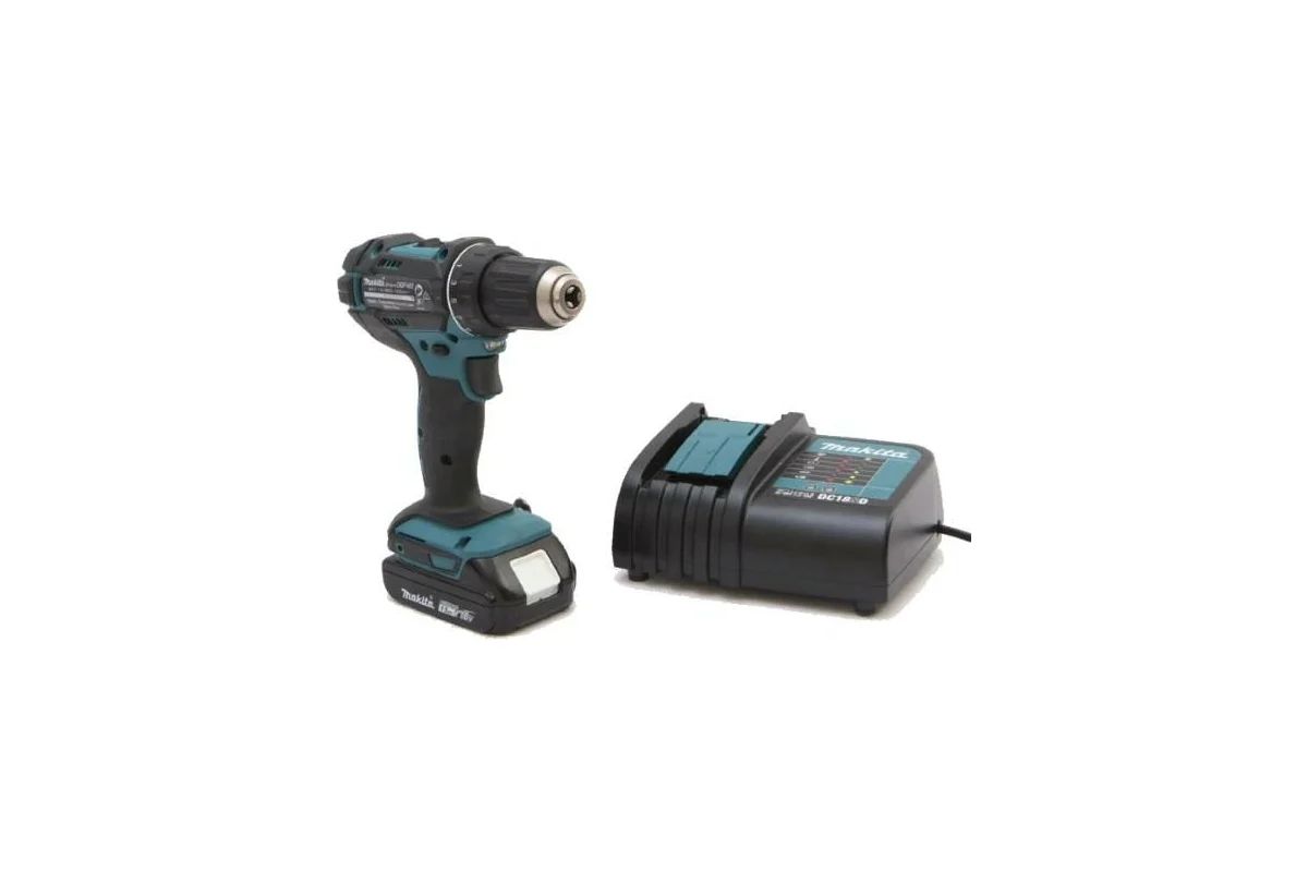 Аккумуляторная дрель-шуруповерт Makita DDF482SYE 18В, 62 Нм, 1 900 об/мин