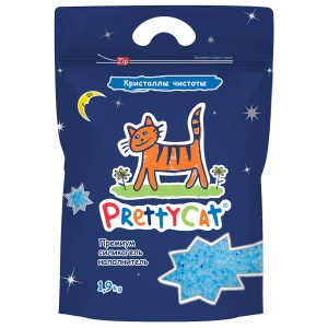 PrettyCat наполнитель силикагелевый кристаллы чистоты 1,9 кг
