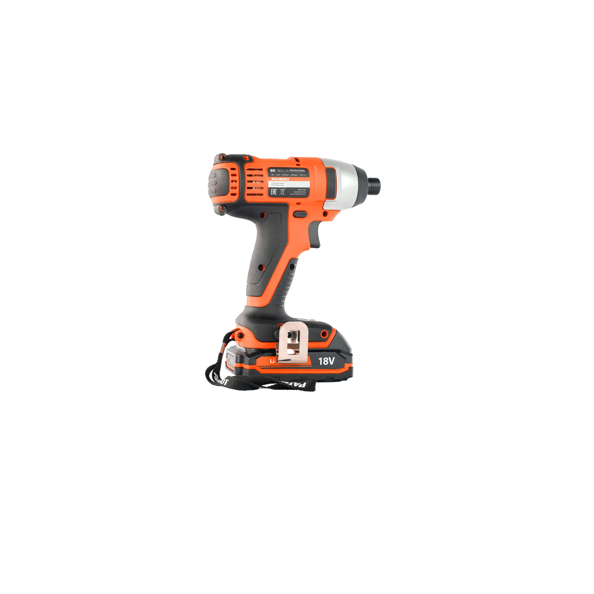 Винтоверт ударный аккумуляторный PATRIOT BR 180-1/4 UES