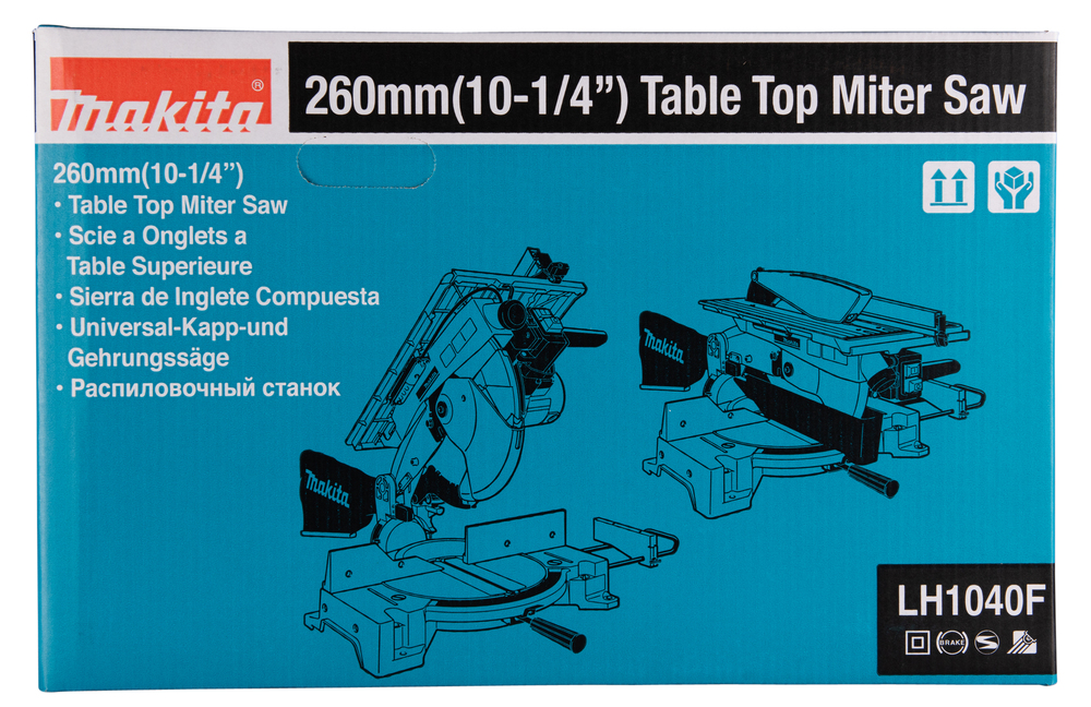 Пила торцовочная комбинированная Makita LH1040F 1650 Вт, 260 мм, 4800 об/мин