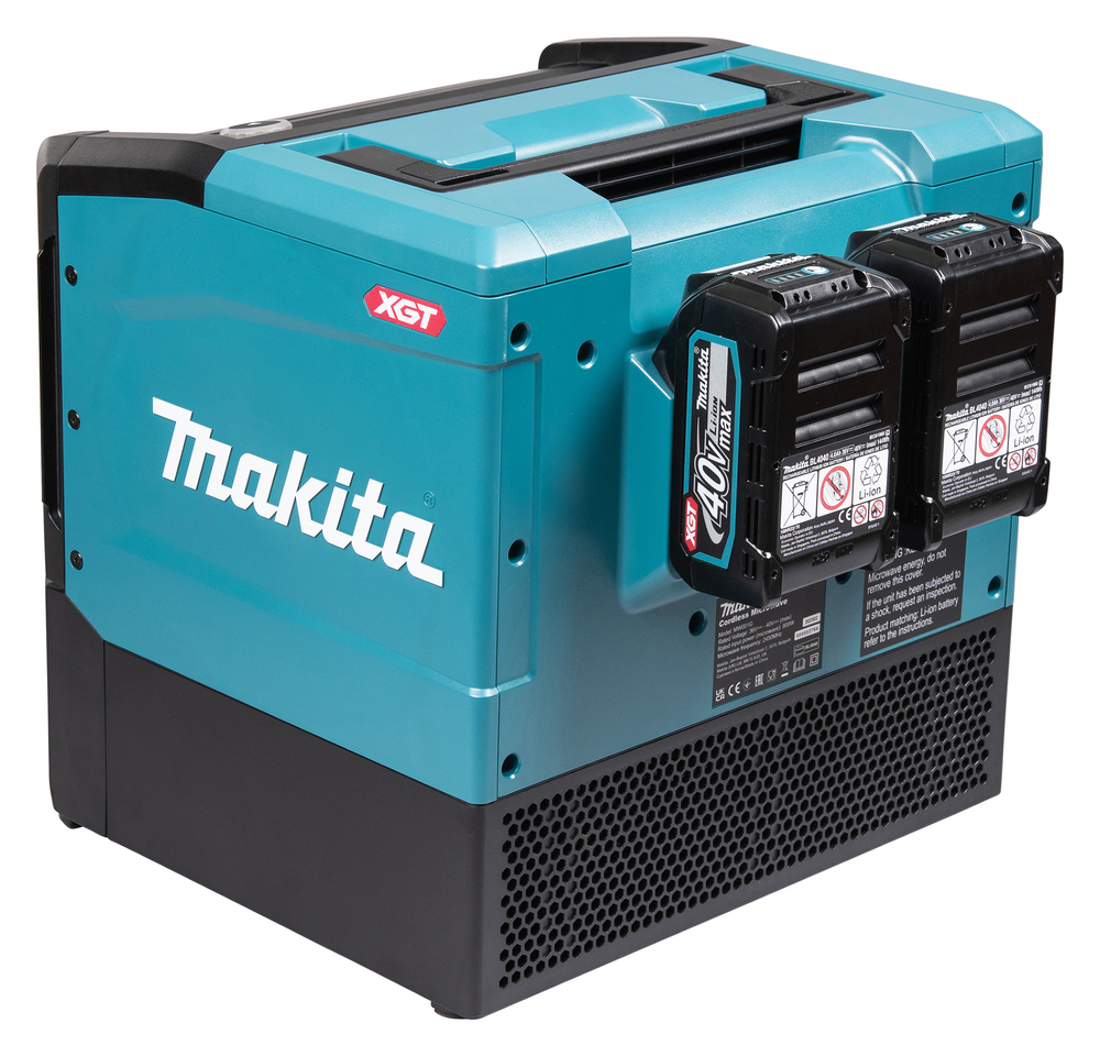 Микроволновая печь аккумуляторная MW001GZ XGT 40В, 500/350 Вт, 8л, USB, подсветка, без акб и ЗУ