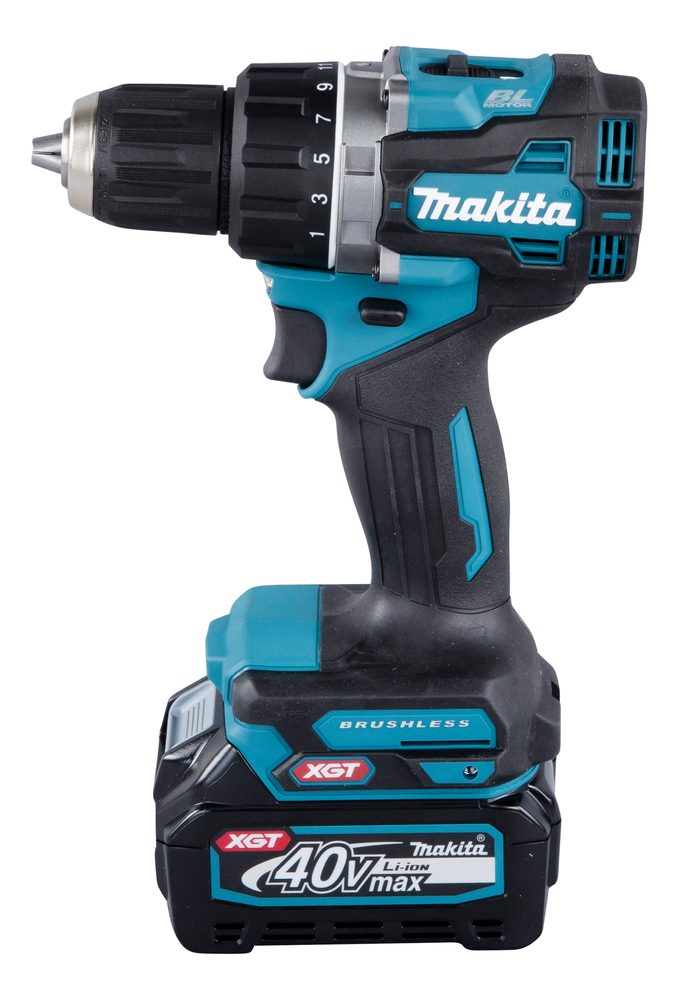 Дрель-шуруповерт аккумуляторная Makita DF002GD201 XGT 40В, 2х2.5 Ач Li-ion, 65 Нм, 2200 об/мин