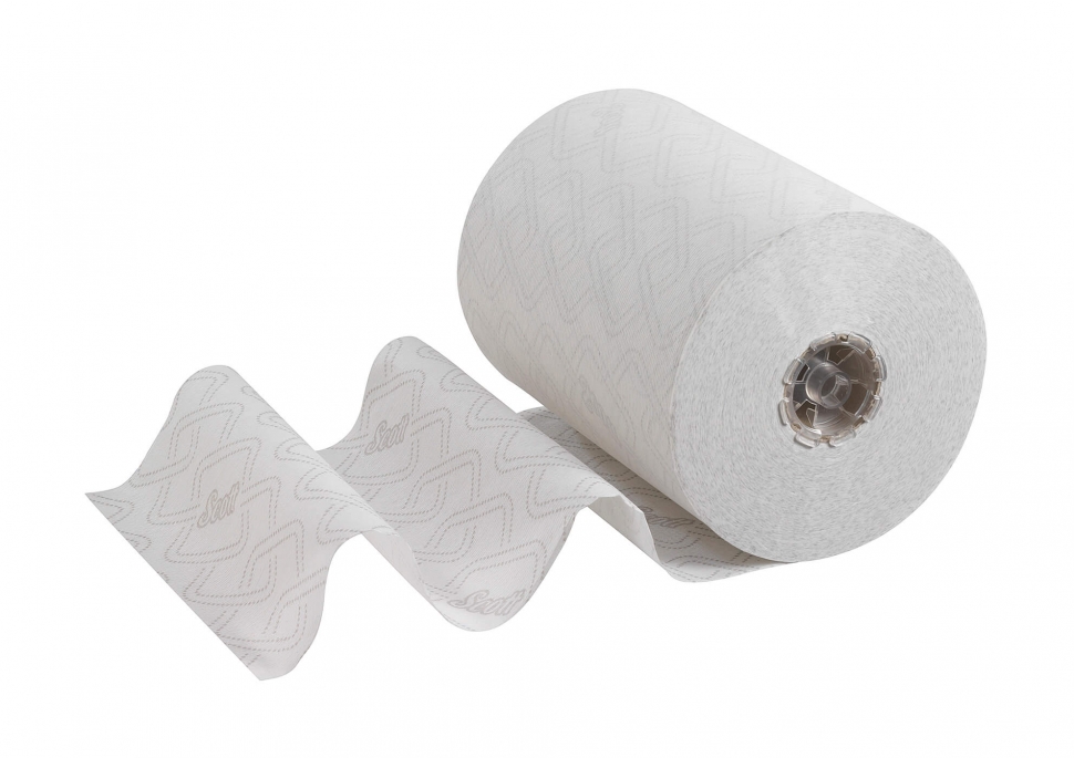 Бумажные полотенца в рулонах Kimberly-Clark Scott Essential Slimroll 6695, однослойные