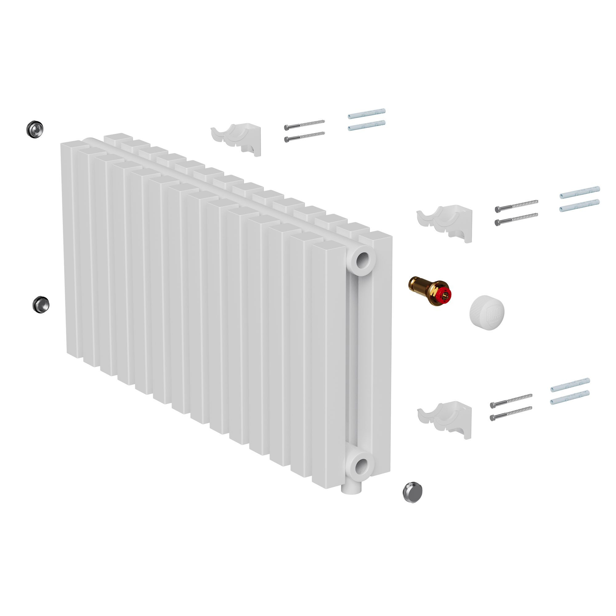Дизайн-радиатор Royal Thermo Shift Q30 VC2030 - 32 секц. RAL9016