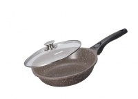 Сковорода со съемной ручкой со стеклянной крышкой ЧУДЕСНИЦА 28см