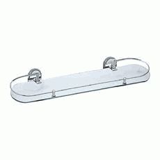 Полка стеклянная 52х12см с откидным ограничителем Ledeme L1907-1