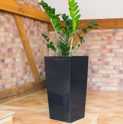 Кашпо для цветов Prosperplast Urbi Square 26,6+11л, антрацит