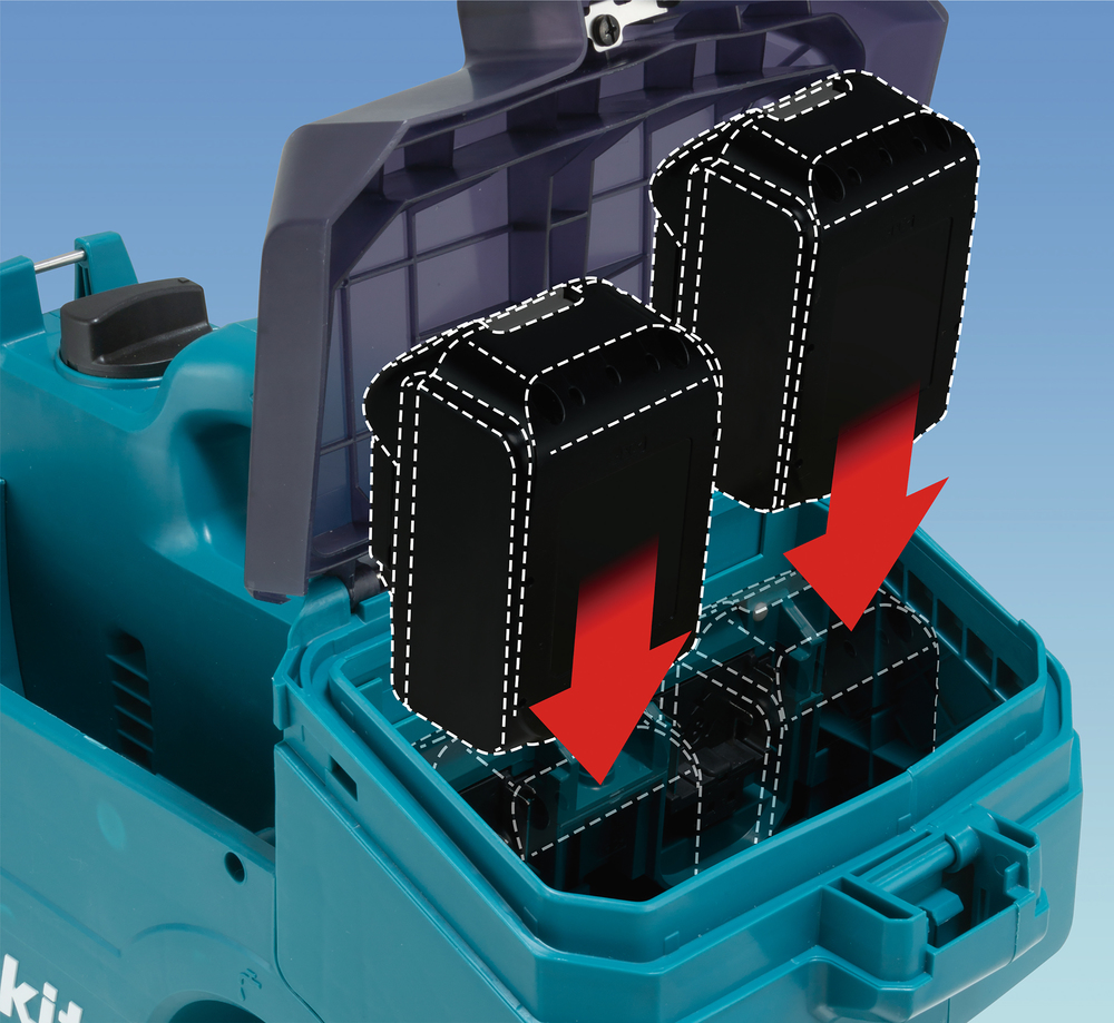 Аккумуляторная мойка высокого давления Makita DHW080ZK LXT, 18Вх2, 50 л, 800 Вт, без акб и ЗУ