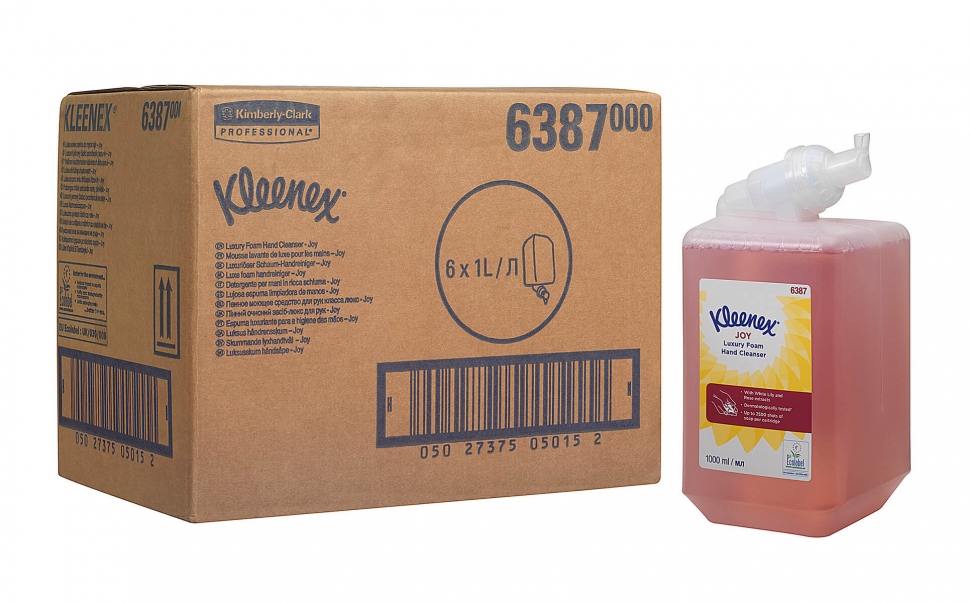 Жидкое мыло Kimberly-Clark Kimcare пенное в кассетах Kleenex JOY Luxury 6387