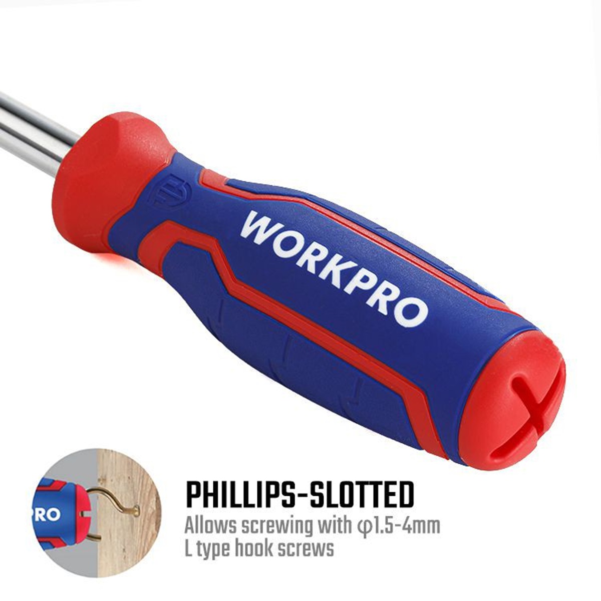 Отвертка  со  сменными наконечниками  6 в 1 WORKPRO