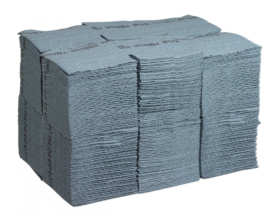 Нетканый протирочный материал в коробке Kimberly-Clark WypAll ForceMax 7569, голубой