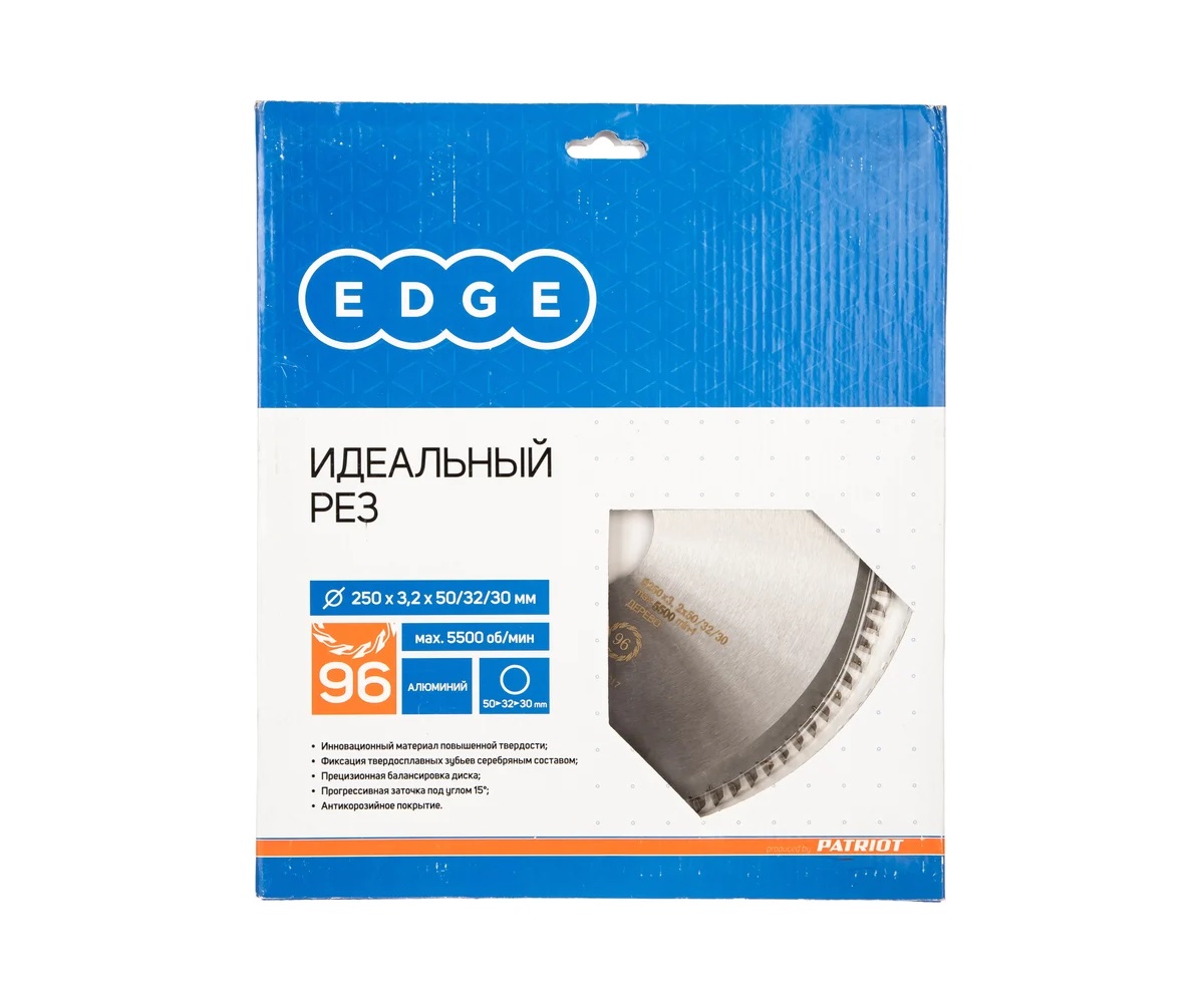 Диск EDGE by PATRIOT пильный по алюминию 250х96х50/32/30