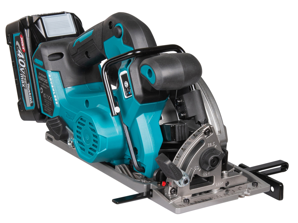 Пила дисковая аккумуляторная Makita HS012GZ XGT BL 40В, диск 165 мм, посадочное отверстие 20 мм, макс рез 41/57 мм, без акб и ЗУ