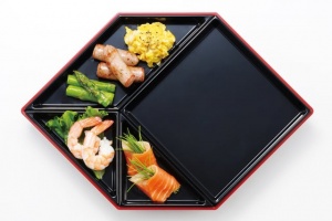 Набор сервировочный, красно-черный Kawasaki Plastics