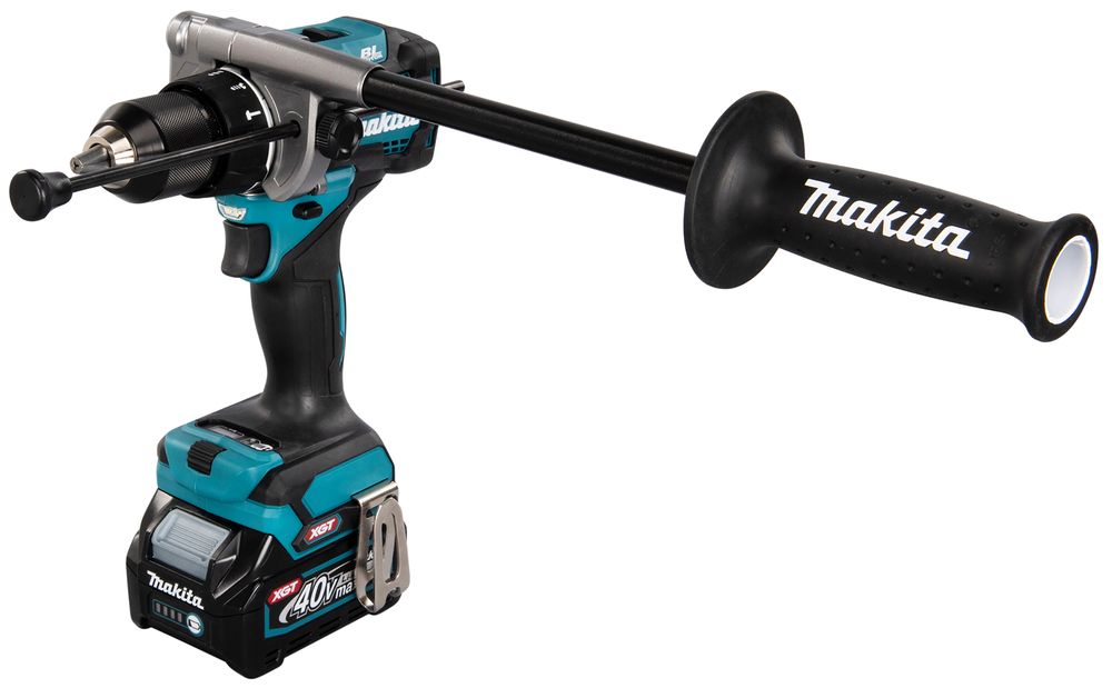Ударная дрель-шуруповерт аккумуляторная для тяжелых работ Makita HP001GD201 XGT 40В, 2х2.5 Ач, 140 Нм, 2600 об/мин