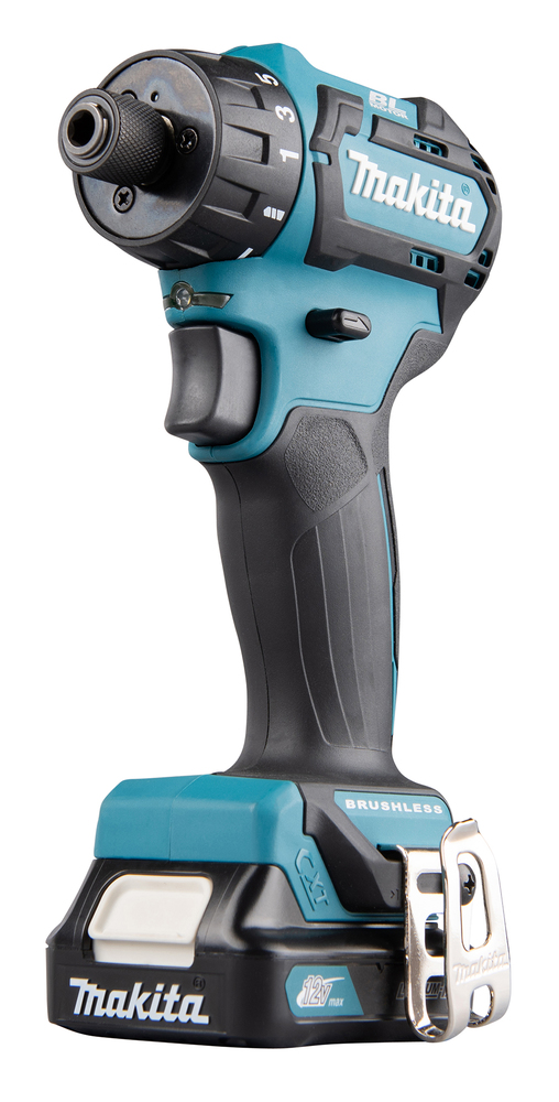 Дрель-шуруповерт аккумуляторная Makita DF032DWME CXT 10.8В, 2х4.0 Ач Li-ion, 35 Нм, 1500 об/мин