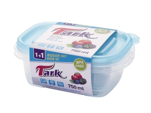 Набор из 3-х пластиковых контейнеров BPA FREE BS-013 750 мл.