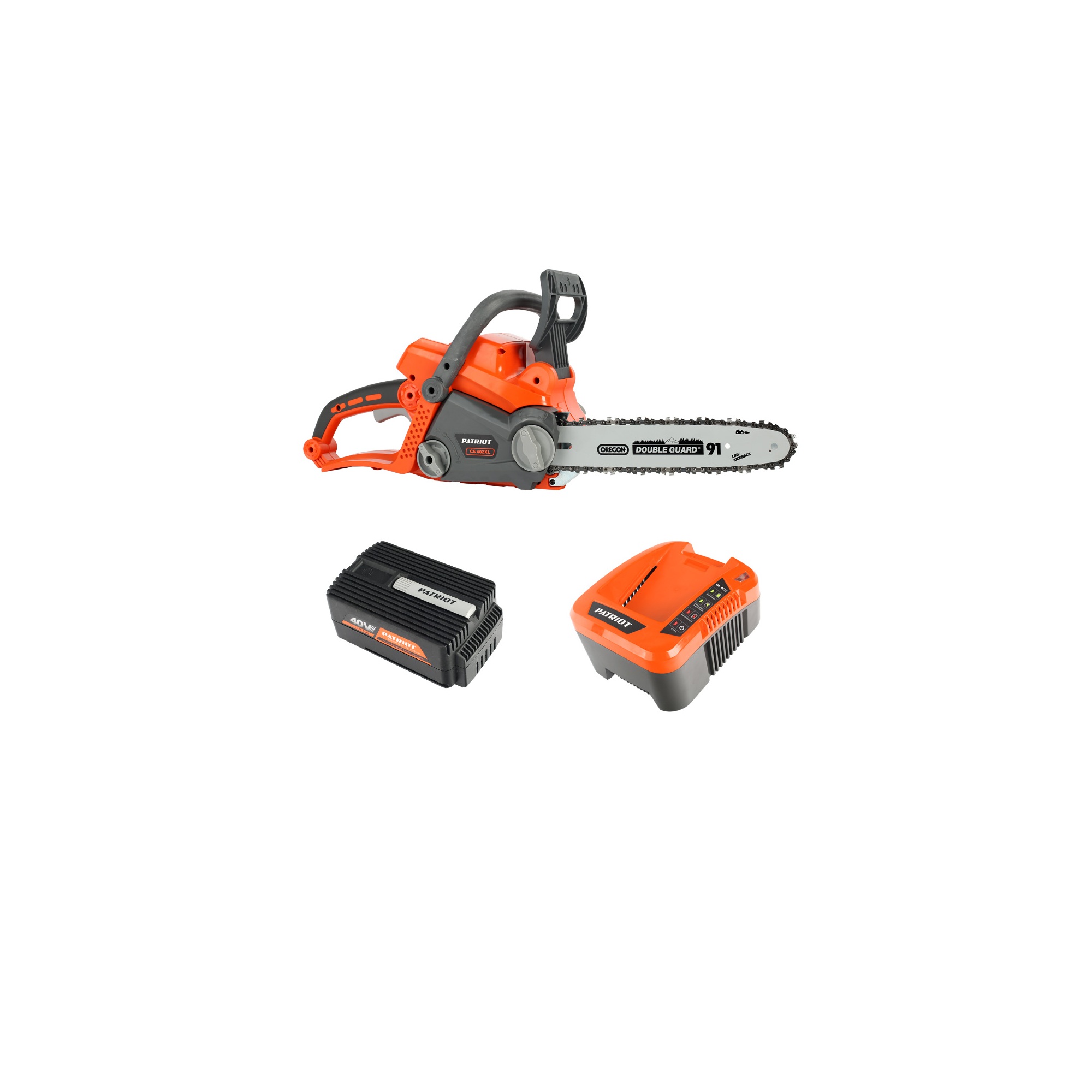 Пила цепная аккумуляторная PATRIOT СS 402XL 40В 2,5Ач