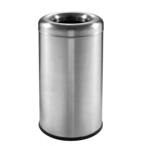 Мусорный бак MERIDA 60 л, матовый металл, 77х37 см KIM151
