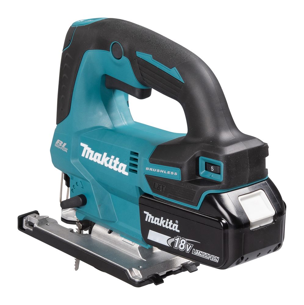 Лобзик аккумуляторный Makita DJV184Z LXT BL 18В, XPT, SOFT NO LOAD, регул. ампл., скорости, 3000 об./мин, плав. пуск, стабилизац, без акб и ЗУ