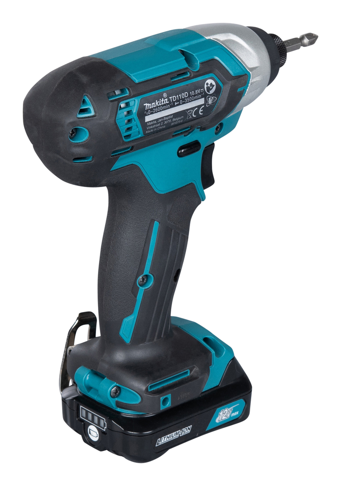Шуруповерт ударный аккумуляторный Makita TD110DWAE CXT 10.8В, 2х2.0 Ач, 110 Нм, 2600 об/мин