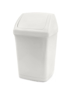 Мусорное ведро с поворотной крышкой Datum Push 12 л.