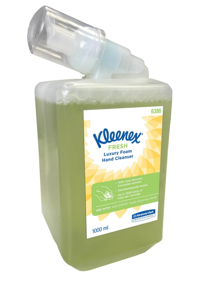 Жидкое мыло Kimberly-Clark пенное в кассетах Kleenex FRESH Luxury 6386