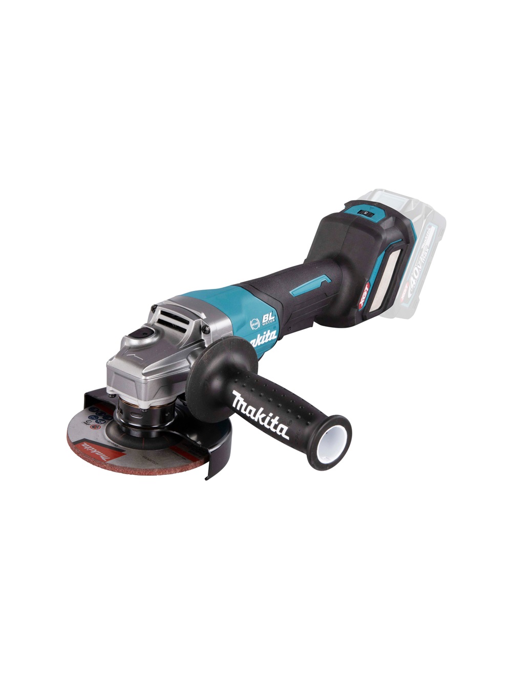 Угловая шлифмашина аккумуляторная с регулировкой оборотов Makita GA029GZ XGT BL 40В, 125 мм, 3000-8500 об/мин, без акб и ЗУ