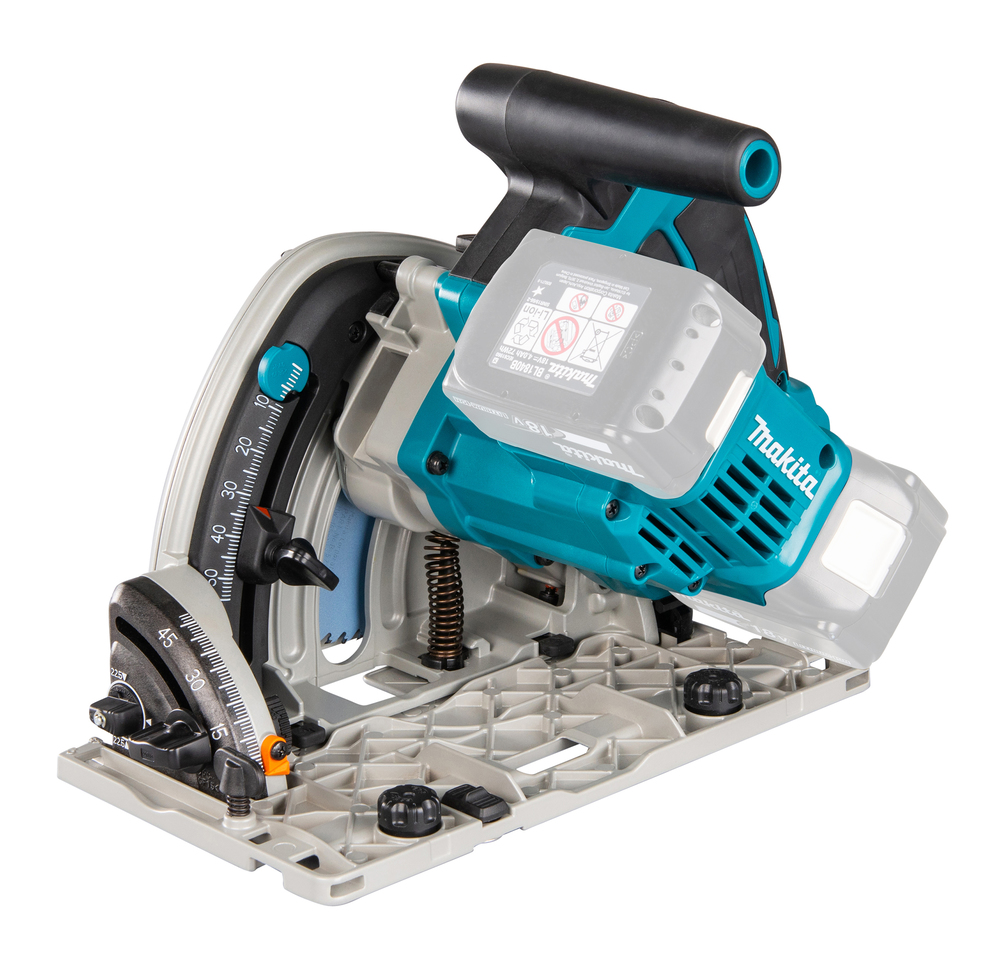 Пила погружная дисковая аккумуляторная Makita DSP600Z LXT 18В X2, 2500 – 6300 об/мин, 165 мм, без акб и ЗУ