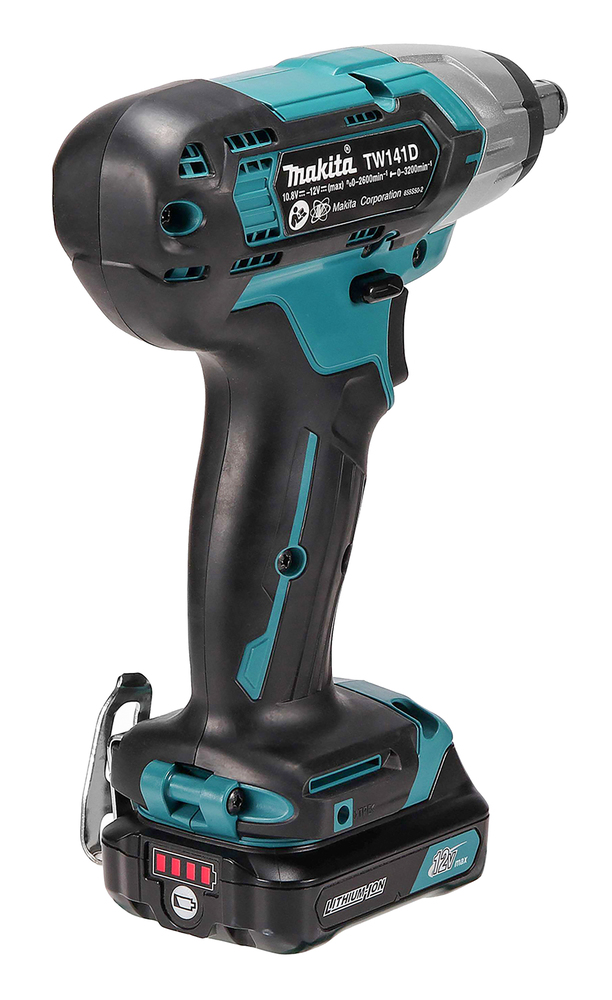Гайковерт ударный аккумуляторный Makita TW141DZ CXT 12В, 1/2\", 145 Нм, 0 – 2600 об/мин, без акб и ЗУ