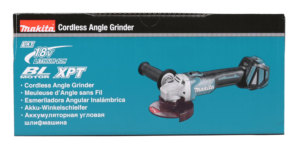 Угловая шлифмашина аккумуляторная Makita DGA511Z LXT 18В, 125 мм, 3000 - 8500 об/мин, без акб и ЗУ