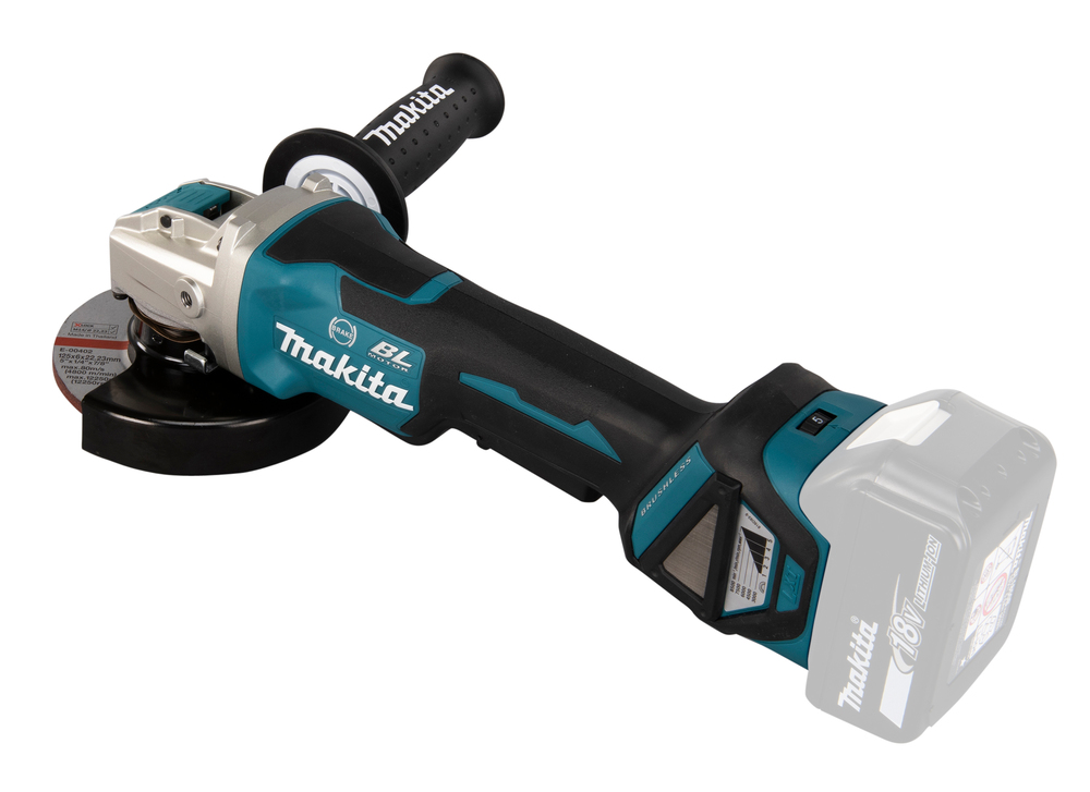 Угловая шлифмашина аккумуляторная с системой крепления диска X-Lock Makita DGA519Z LXT 18В, 125 мм, 3000 - 8500 об/мин, без акб и ЗУ
