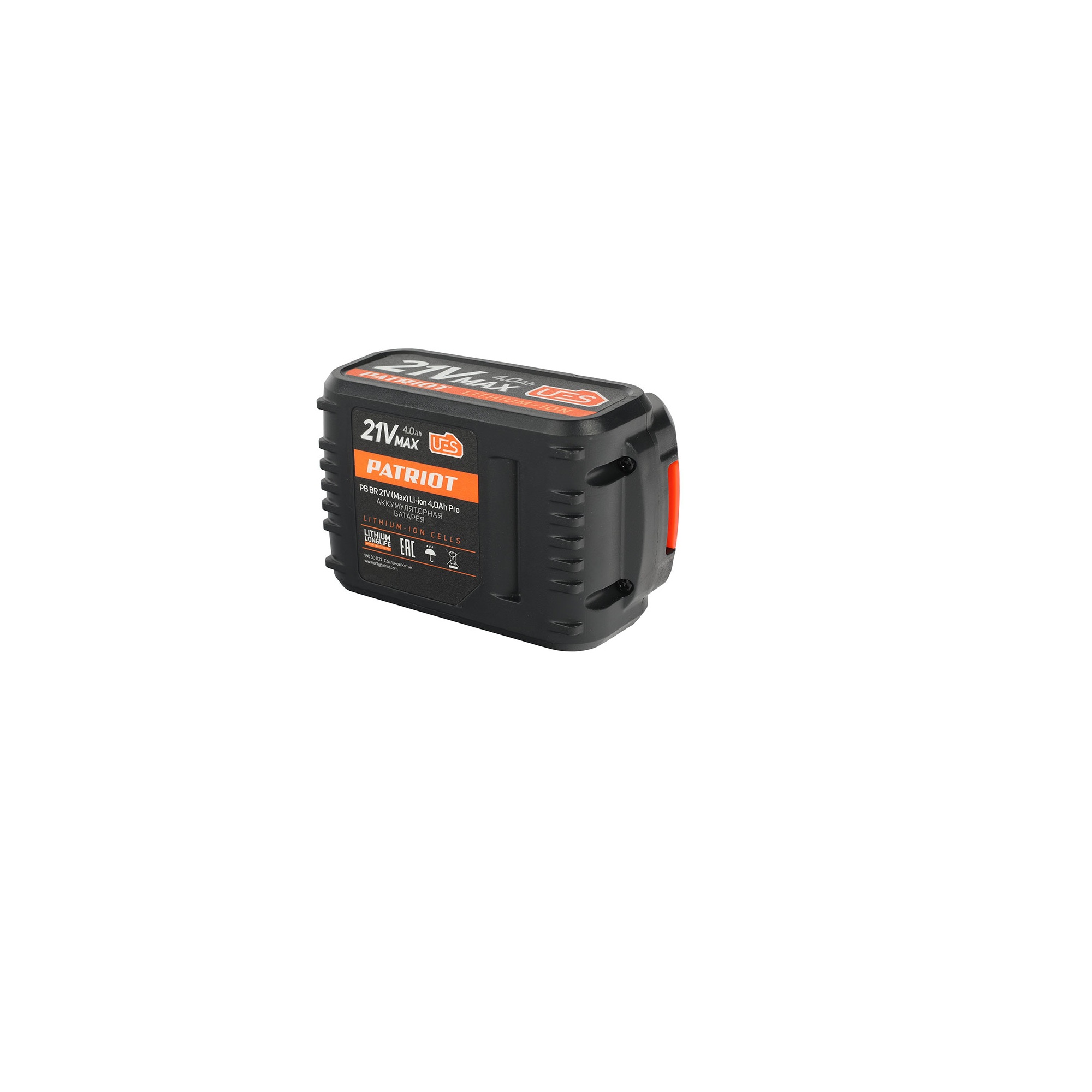 Батарея аккумуляторная PB BR 21 V (Max) Li-ion PATRIOT UES, 4,0 Ah Pro