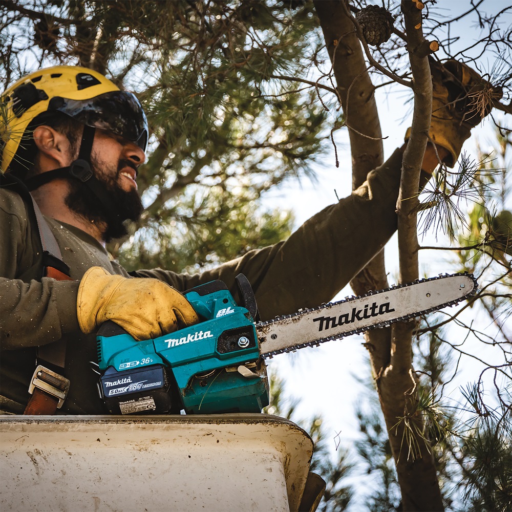 Пила цепная аккумуляторная Makita DUC356Z LXT 18В X2, 20 м/с, 35 см, без акб и ЗУ