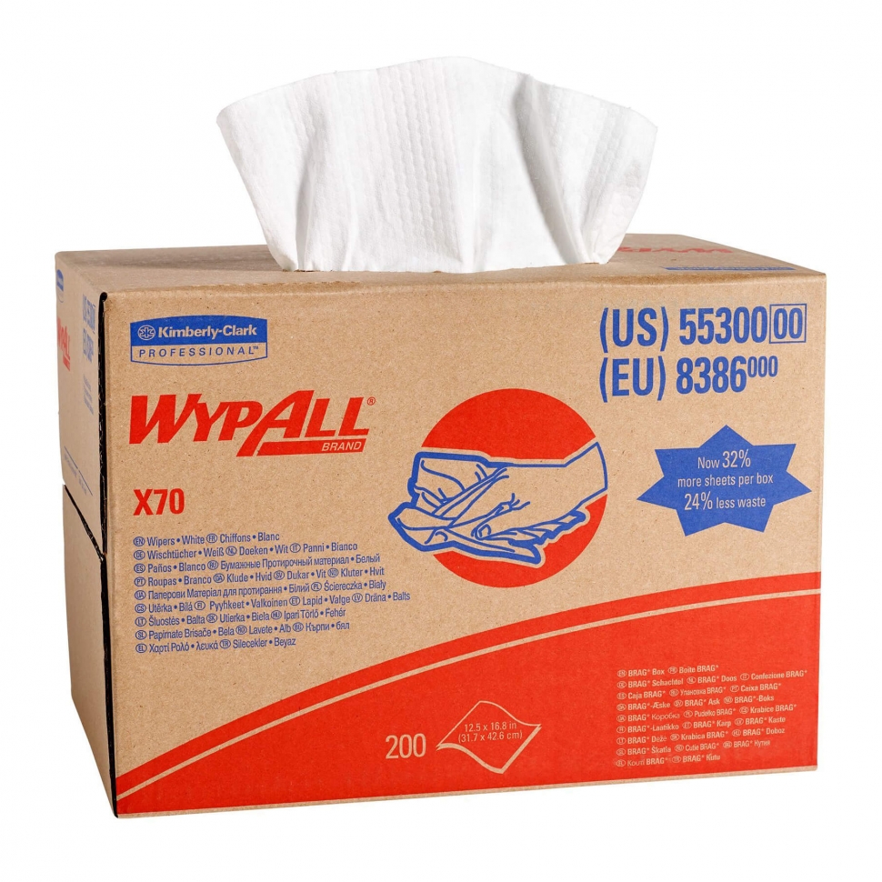 Протирочный материал в рулоне Kimberly-Clark Wypall® X70 8296