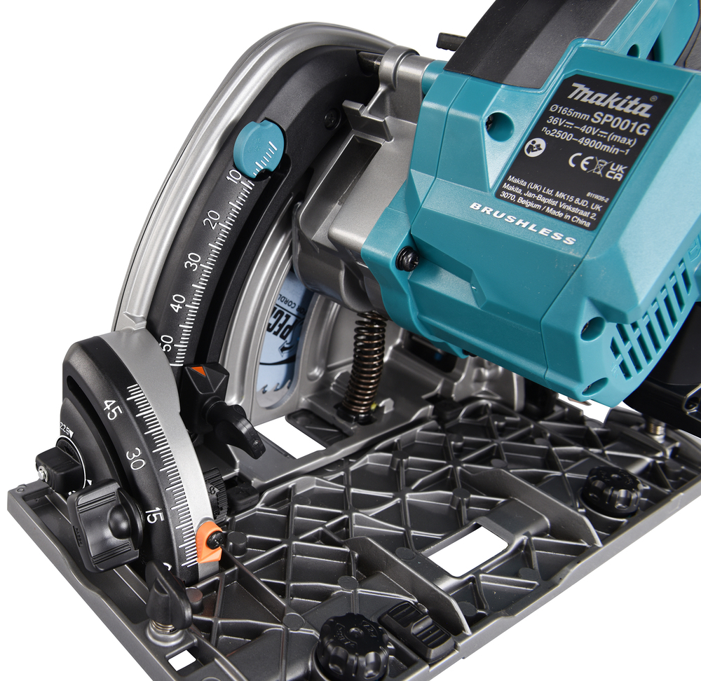 Пила погружная дисковая аккумуляторная Makita SP001GZ02 LXT 18В X2, 165 мм, без акб и ЗУ