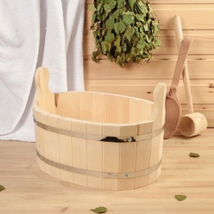 Шайка для бани овальная 10 л