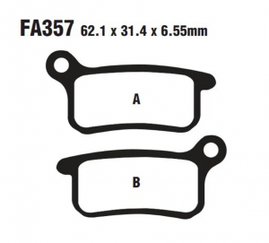 Тормозные колодки для Эндуро и кросса FA357
