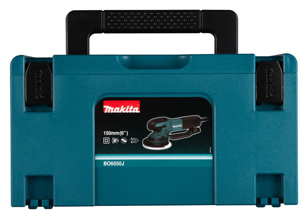Эксцентриковая шлифовальная машина электрическая Makita BO6050J 750 Вт, 150 мм, 1600-6800 об/мин