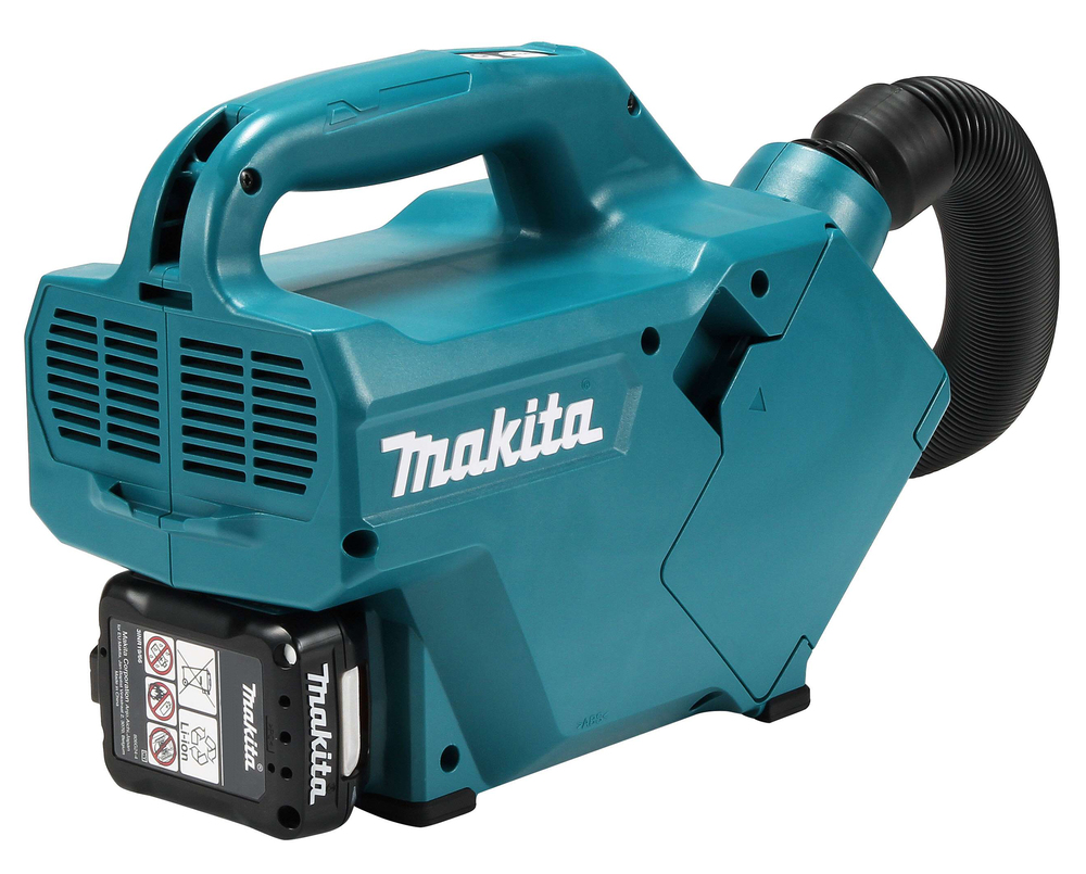 Пылесос аккумуляторный Makita CL121DWA 12В, 1х2.0 Ач, Li-ion,1300 л\м, 44 мбар, 0.33\0.5 л