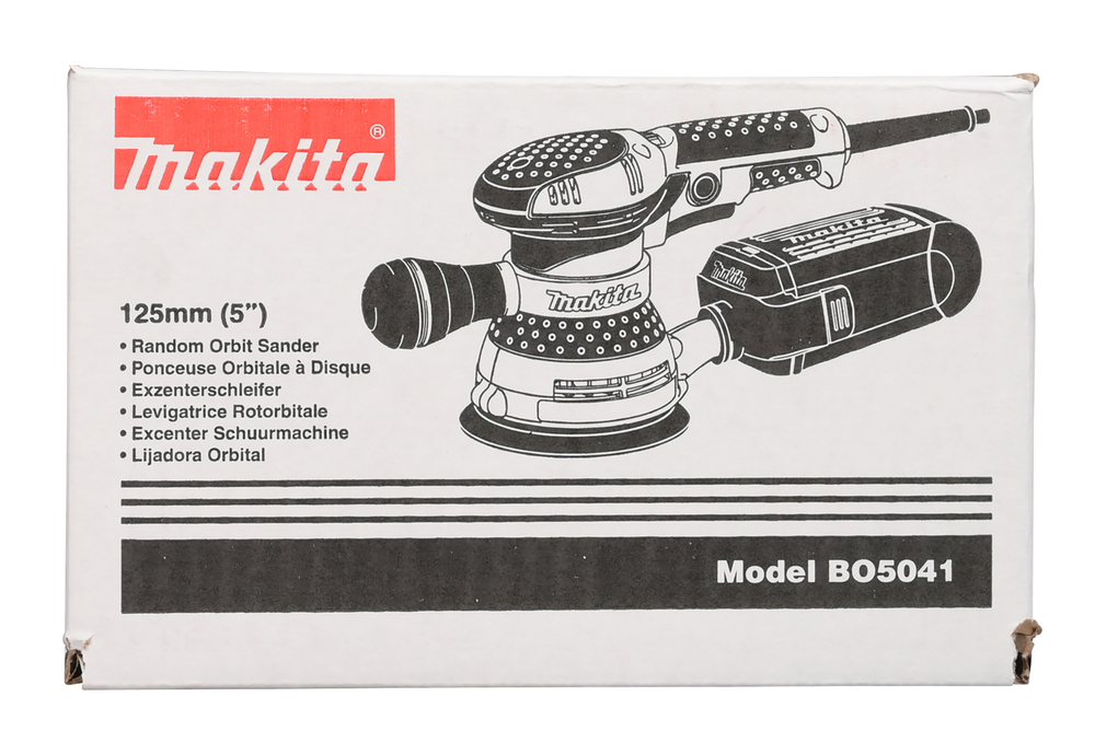 Эксцентриковая шлифовальная машина электрическая Makita BO5041 300 Вт, 125 мм, 4000-12000 об/мин
