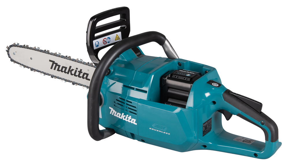 Пила цепная аккумуляторная Makita UC011GZ XGT 40v MAX, 1600 Вт, 14"/35 см, 3/8", 1,3 мм, 25,5 м/с, инстр., BL, WG, без акб и ЗУ