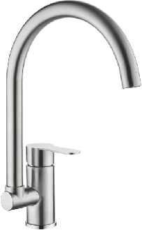 СМЕСИТЕЛЬ ДЛЯ КУХНИ LEDEME L74003 НЕРЖАВЕЮЩАЯ СТАЛЬ