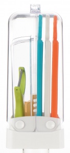 Набор из трех терок с овощечисткой, в контейнере Kawasaki Plastics