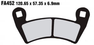Колодки тормозные универсальные передние, передние/задние Poweratv FA452/FA656