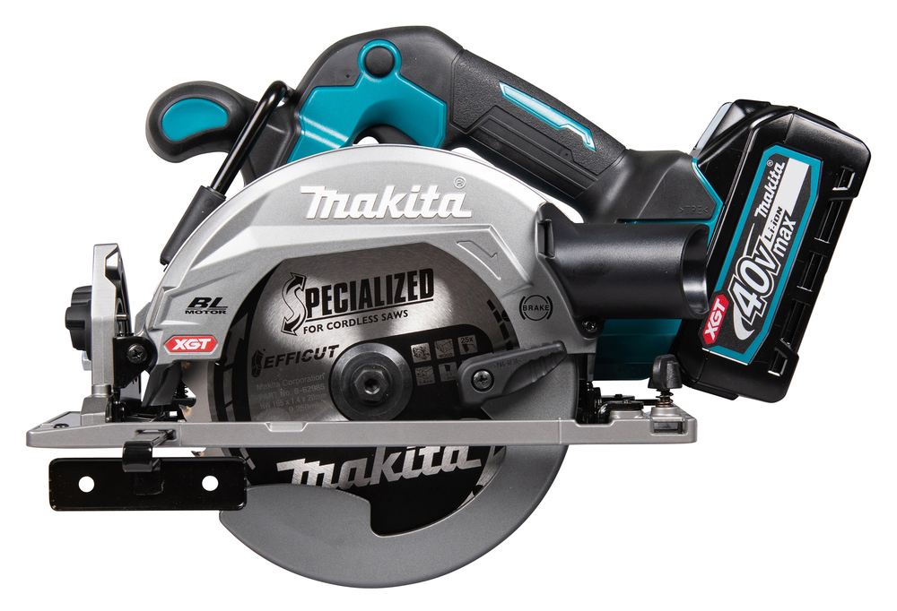 Пила дисковая аккумуляторная Makita HS012GZ XGT BL 40В, диск 165 мм, посадочное отверстие 20 мм, макс рез 41/57 мм, без акб и ЗУ