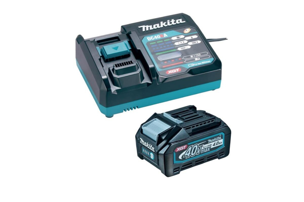 Пила дисковая аккумуляторная Makita HS009GD401 XGT BL 40В, 235 мм, 30 мм, макс рез 85/61 мм, обор. 4000 об/мин, эл. тормоз, плавный пуск, 1x4.0 Ач, DC40RA
