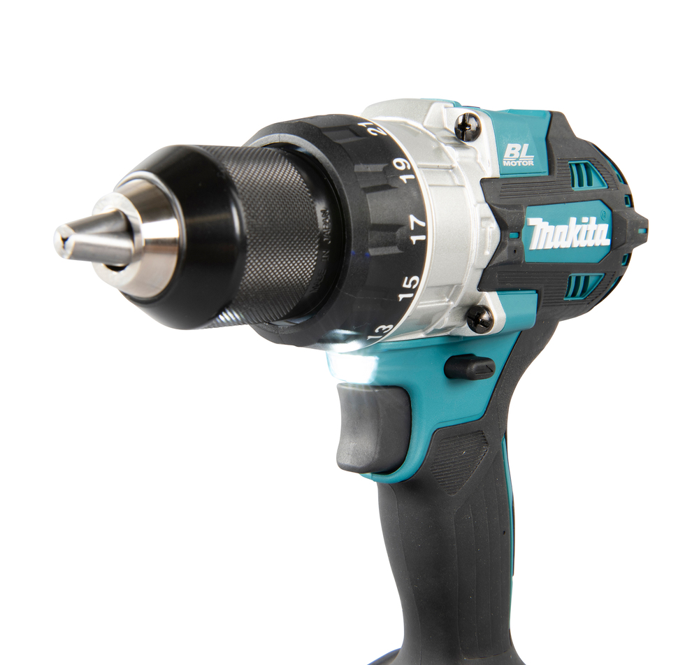 Ударная дрель-шуруповерт аккумуляторная Makita DHP486RTJ LXT 18В, 2х5.0 Ач, 130 Нм, 2100 об/мин