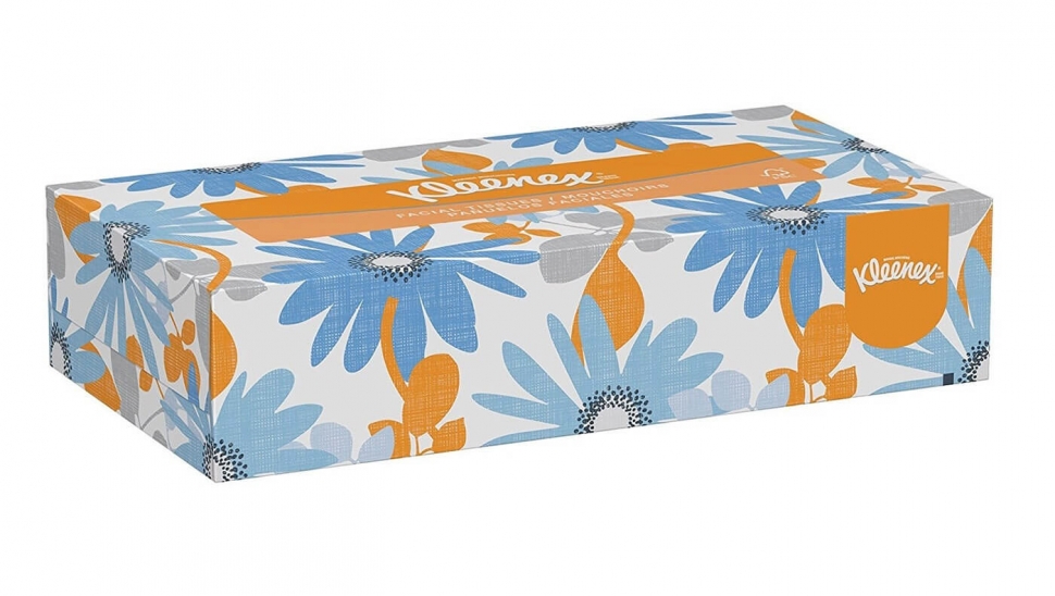 Гигиенические салфетки настольные Kimberly-Clark Клинекс 21400, двухслойные