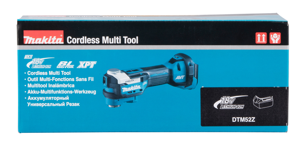 Аккумуляторный многофункциональный инструмент Makita DTM52Z 18В, 10000-20000 об\мин, Starlock/Starlock Plus/Starlock Max, без акб и ЗУ